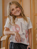 Children's Nebraska Huskers Volleyball Memorabilia Front Only White Tee