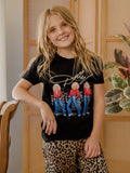 Children's Dolly Parton Triple Threat Black Tee