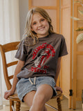 Children's Rolling Stones Rock 'Em Huskers Charcoal Tee