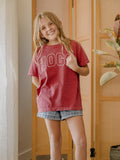Children's Arkansas Razorbacks Polka Dot Puff Ink Cardinal CC Tee