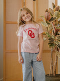 Children's OU Sooners Sporty Charm Pink Tee