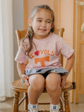Children's Tennessee Vols Sporty Charm Pink Tee