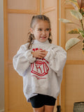 Children's Arkansas Razorbacks Campus Classic Gray Mock Neck Sweatshirt