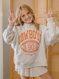Children's OSU Cowboys Campus Classic Gray Mock Neck Sweatshirt