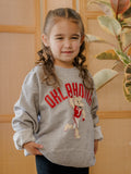 Children's OU Cartoon Mascot Gray Sweatshirt