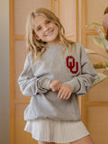 Children's OU Chenille Patch Gray Sweatshirt