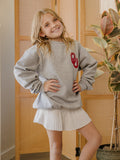Children's OU Chenille Patch Gray Sweatshirt