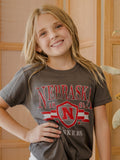 Children's Nebraska Huskers Pep Rally Charcoal Tee