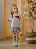 Children's Arkansas Razorbacks Chenille Patch Gray Sweatshirt
