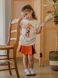 Children's OSU Cowboys Mascot Flag Cream Tee