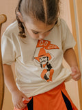 Children's OSU Cowboys Mascot Flag Cream Tee