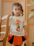 Children's OSU Cowboys Mascot Flag Cream Tee