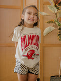 Children's OU Sooners Established Date Helmet Ivory Tee