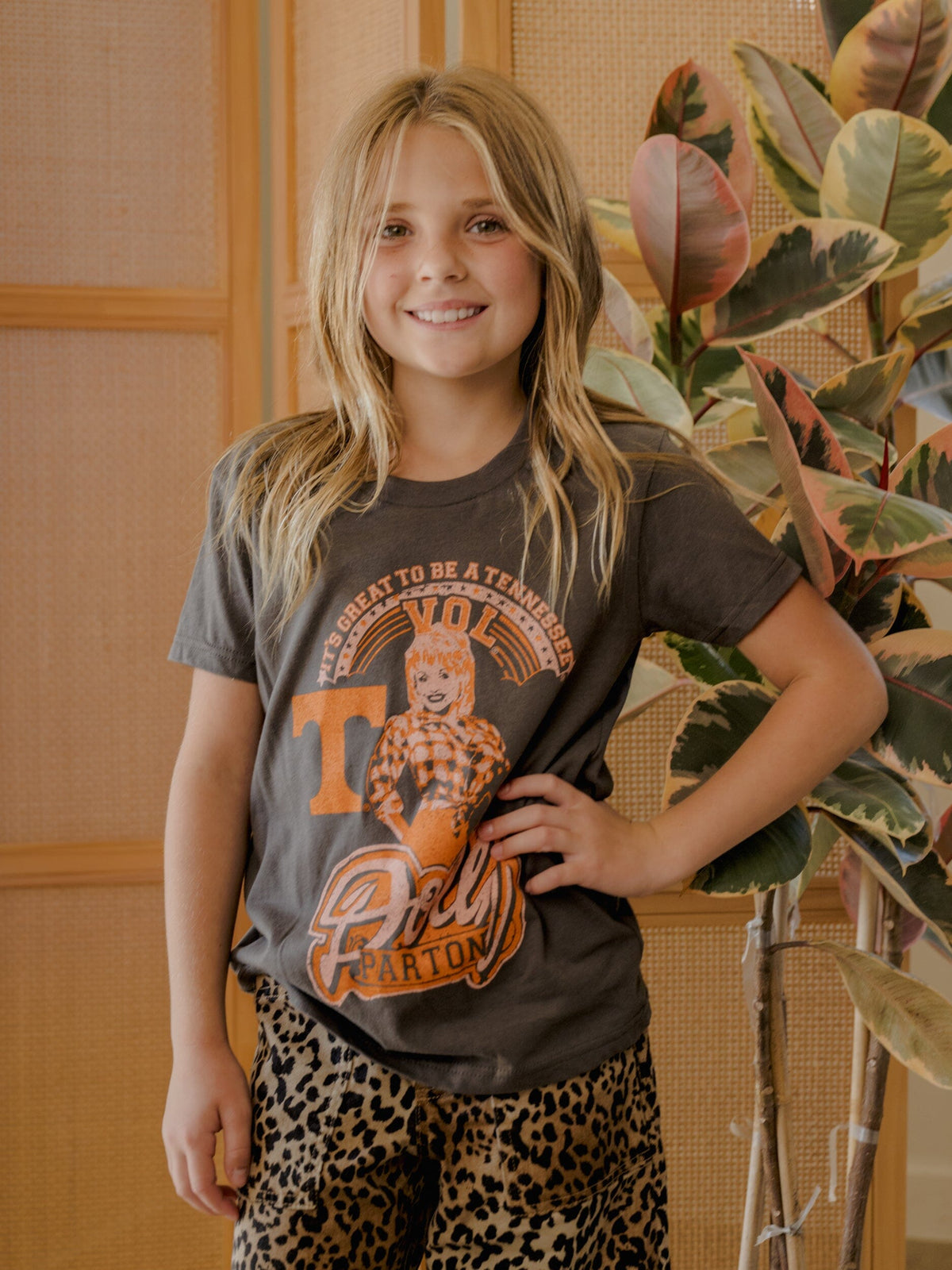 Children's Dolly Parton Great To Be a Tennessee Vol Charcoal Tee