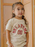 Children's OU Mega Arch Oatmeal Tee