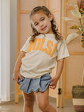 Children's Vols Mono Puff Ink Off White Tee