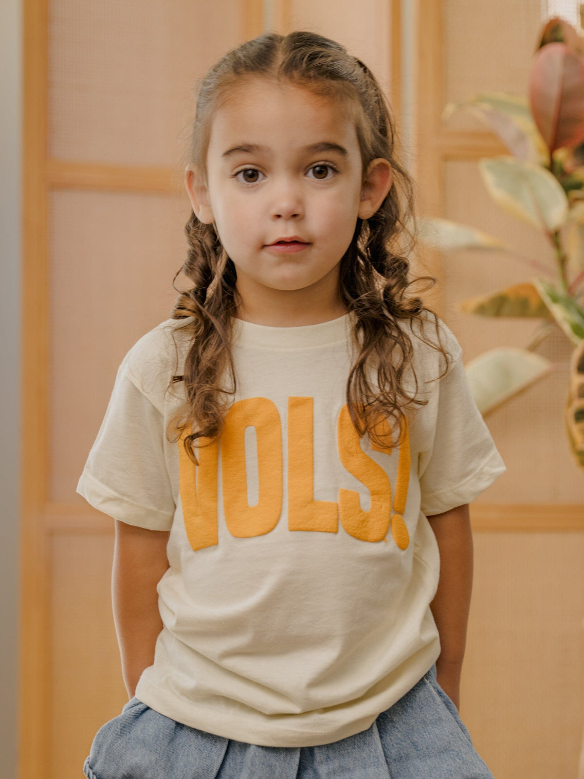 Children's Vols Mono Puff Ink Off White Tee