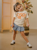 Children's Dolly Parton GBO Butterfly Oatmeal Tee