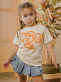 Children's Dolly Parton GBO Butterfly Oatmeal Tee