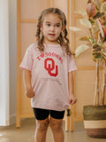 Children's OU Sooners Sporty Charm Pink Tee