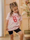 Children's OU Sooners Sporty Charm Pink Tee