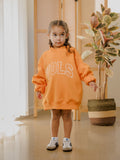 Children's Tennessee Vols Polka Dot Puff Ink Orange Mock Neck Sweatshirt