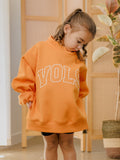 Children's Tennessee Vols Polka Dot Puff Ink Orange Mock Neck Sweatshirt
