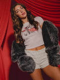 Puppy Love Pink Micro Cropped Tee