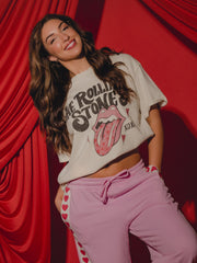 Rolling Stones XOXO Off White Thrifted Tee