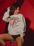 Oklahoma Hearts & Horses Natural Sweatshirt