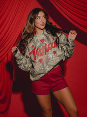 Texas Hearts Camouflage Sweatshirt