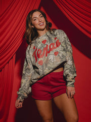 Texas Hearts Camouflage Sweatshirt