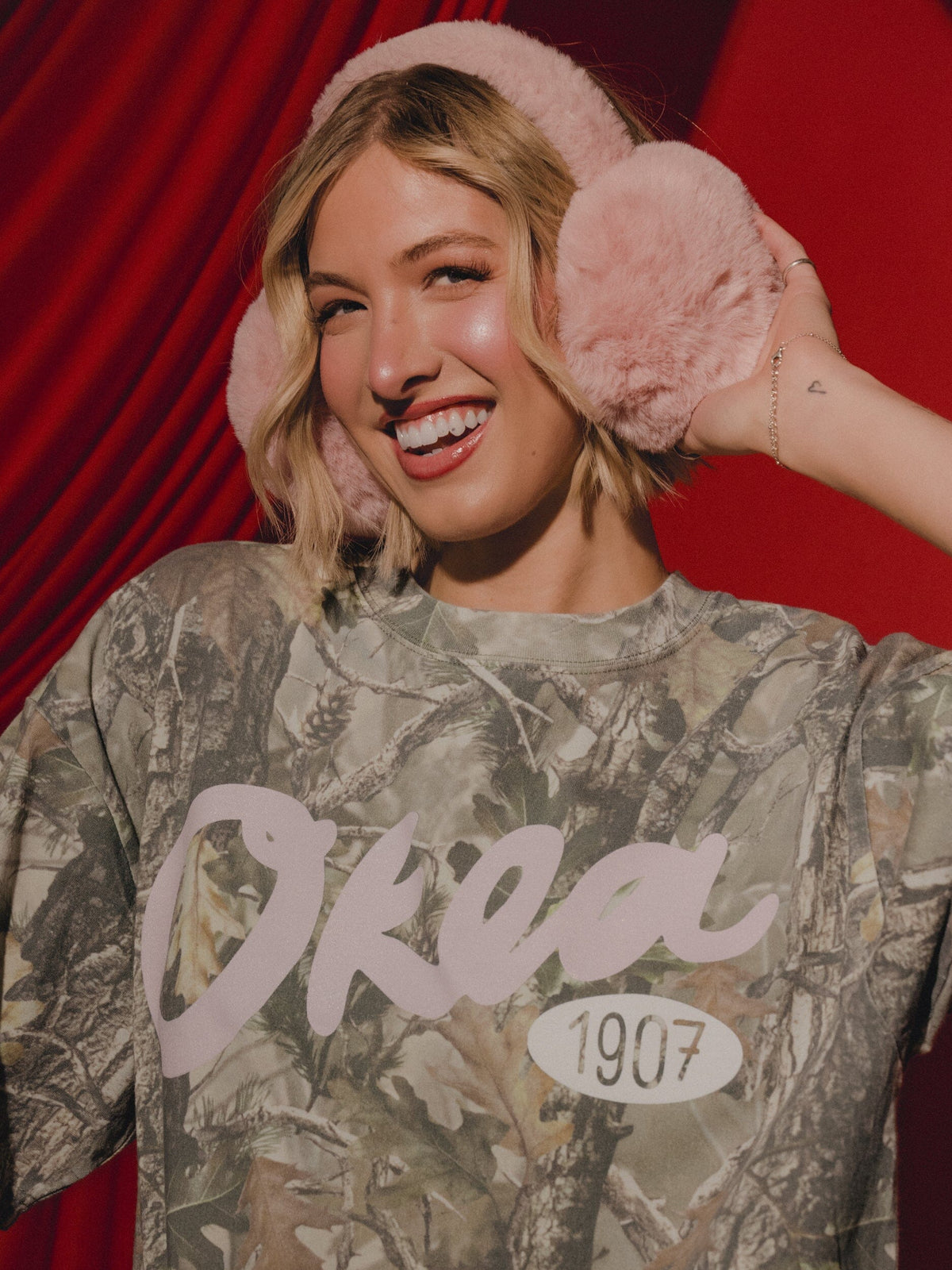 Oklahoma OKLA Established Script Camouflage Tee