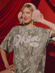 Oklahoma OKLA Established Script Camouflage Tee