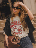 Arkansas Razorbacks Gridiron Football Off White Thrifted Tee