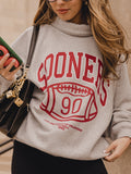 *COMING SOON* OU Sooners Campus Classic Gray Roll Neck Sweatshirt