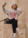 *COMING SOON* OU Sooners Campus Classic Gray Roll Neck Sweatshirt