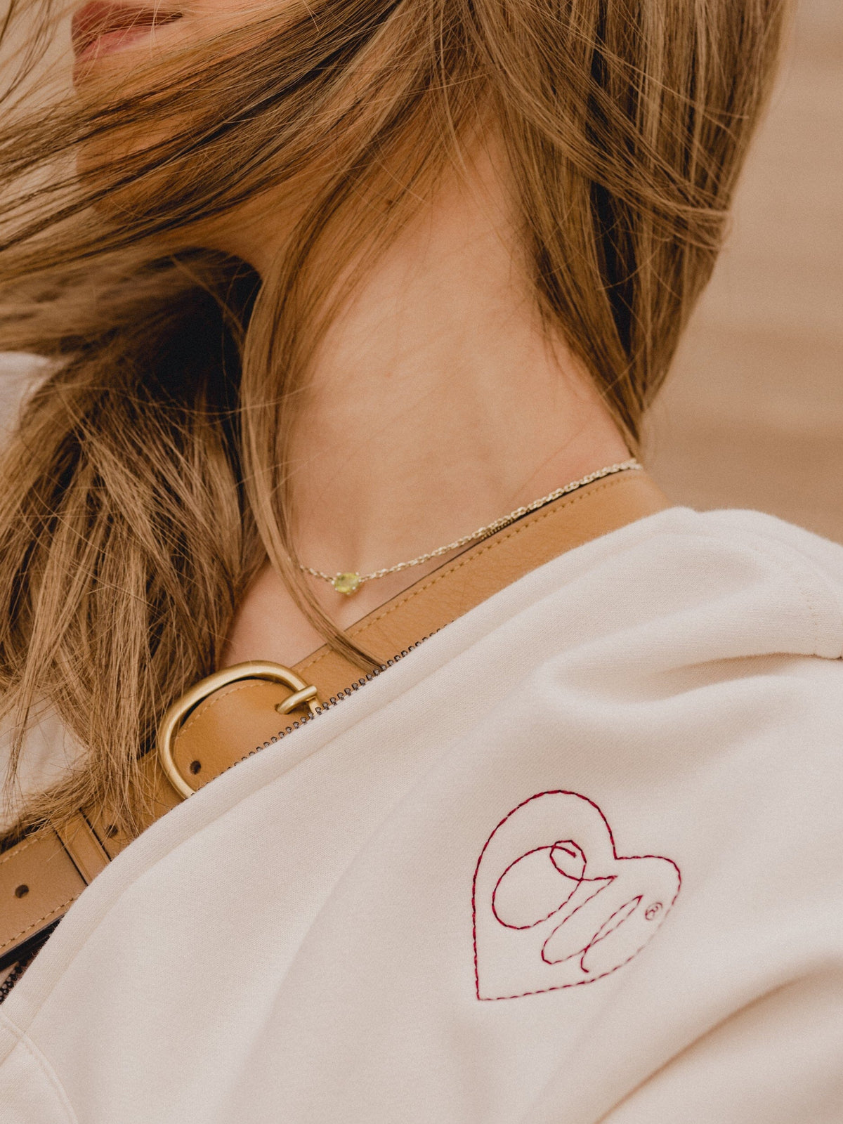 *COMING SOON* OU Sooners Heart Stitch Embroidered Off White Zip Up Hoodie