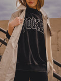 OSU Cowboys Polka Dot Puff Ink Weekend Black Mock Neck Sweatshirt