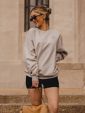 OU Sooners Heart Stitch Embroidered Natural Sweatshirt