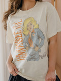 Dolly Parton Vols Game Day Mascot Off White Thrifted Tee