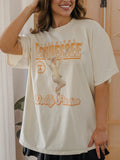 Dolly Parton Touchdown Tennessee Vols Off White Thrifted Tee