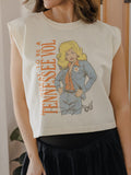 Dolly Parton Vols Game Day Mascot Off White Muscle Tank