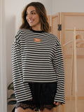 *COMING SOON* Tennessee Vols Block Stich Black/White Stripe Long Sleeve Top