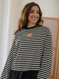 *COMING SOON* Tennessee Vols Block Stich Black/White Stripe Long Sleeve Top