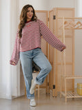 *COMING SOON* Arkansas Razorbacks Block Stich Red/White Stripe Long Sleeve Tee