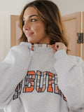 *COMING SOON* Auburn Tigers Varsity Plaid Mock Neck Sweatshirt