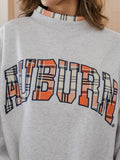 *COMING SOON* Auburn Tigers Varsity Plaid Mock Neck Sweatshirt