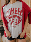OU Sooners Campus Classic Ash Gray Thrifted Tee