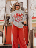*COMING SOON* Nebraska Huskers Campus Classic Gray Roll Neck Sweatshirt